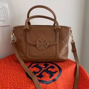 Tory Burch Amanda Mini Satchel Leather Cross Body Bag